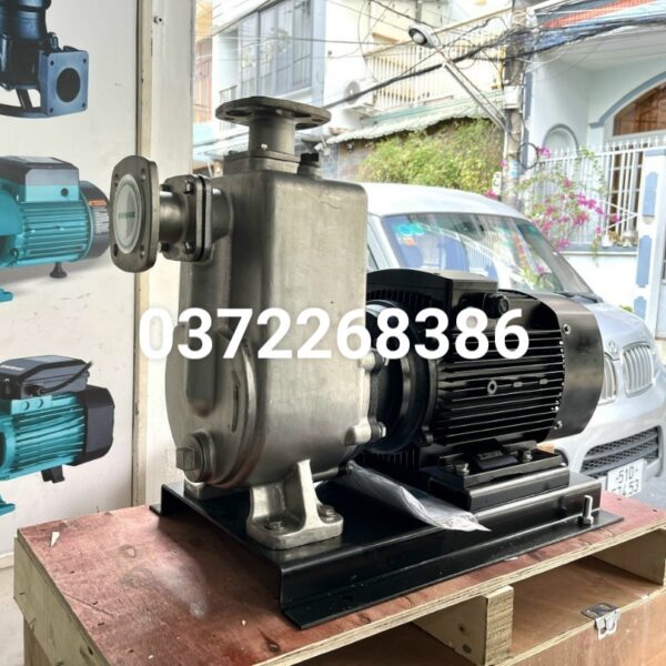 Bơm ly tâm tự mồi SHIMGE đầu inox cánh hở