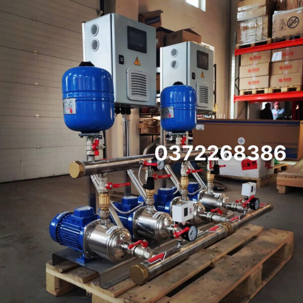 Cụm 2 bơm tăng áp biến tần chính hãng