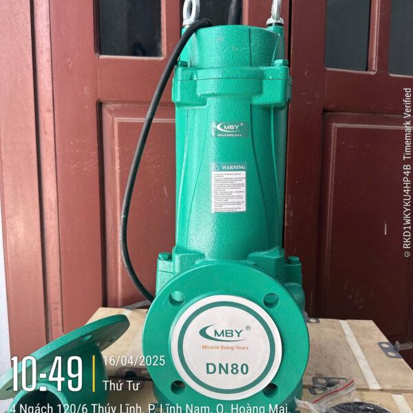 Bơm chìm cánh cắt rác MBY 65GNWQ30-17-3